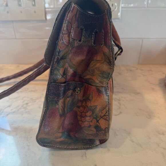 Patricia Nash Fruit/Grape Pattern Leather Bag - Picture 6 of 16